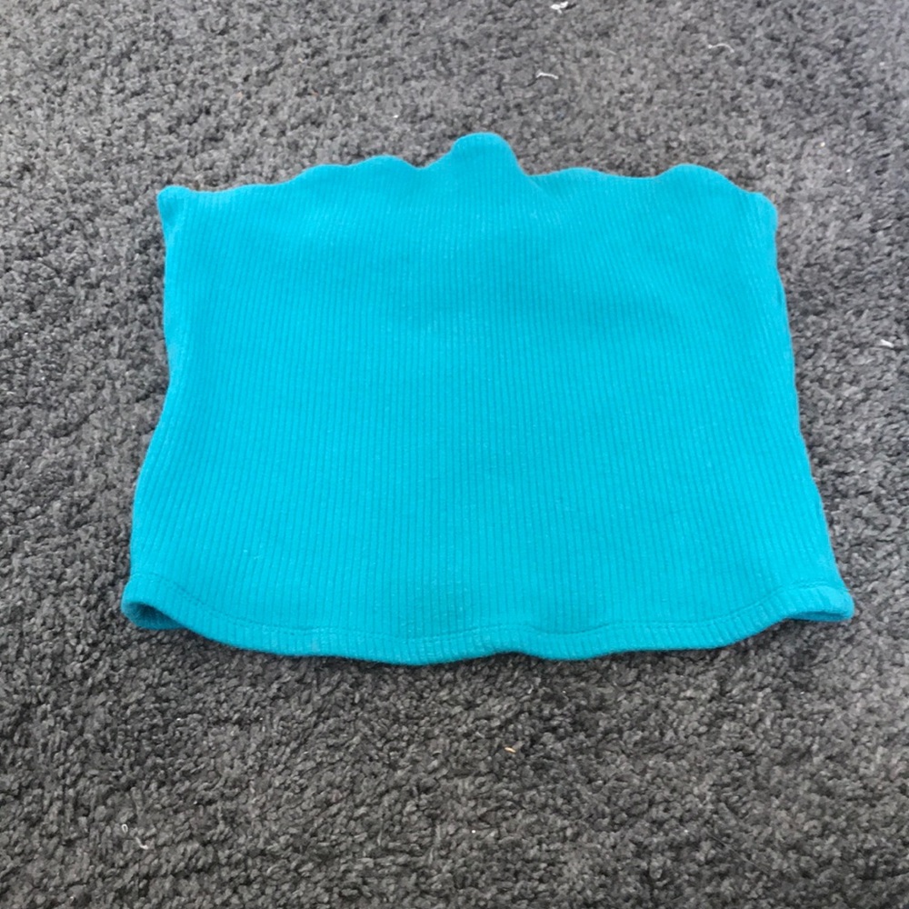 Blue/green tube top